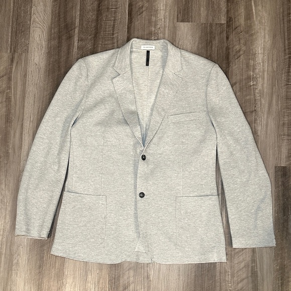 7 Diamonds Grayson Deconstructed Melange Patch Pocket Stretch Blazer - Large